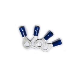 100 vorisolierte blaue Augenmuscheln mit PVC-Hülse - Kabelquerschnitt: 1,04-2,63mm².